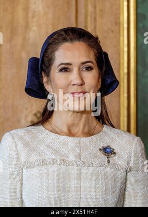 Stockholm, Schweden. 06 mai 2024. La Reine Marie de Danemark au Palais Royal de Stockholm, le 6 mai 2024, le 1er d'une visite d'Etat de 2 jours du Danemark en Suède crédit : Albert Nieboer/Netherlands OUT/point de vue OUT/dpa/Alamy Live News Banque D'Images