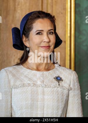 Stockholm, Schweden. 06 mai 2024. La Reine Marie de Danemark au Palais Royal de Stockholm, le 6 mai 2024, le 1er d'une visite d'Etat de 2 jours du Danemark en Suède crédit : Albert Nieboer/Netherlands OUT/point de vue OUT/dpa/Alamy Live News Banque D'Images