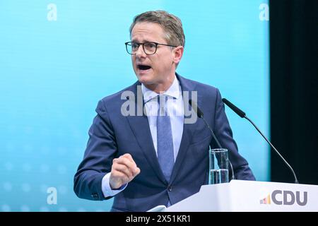 Berlin, Deutschland 06. - 08. Mai 2024 : 36. Parteitag der CDU Deutschlands Im Bild : Carsten Linnemann, CDU *** Berlin, Allemagne 06 08 mai 2024 36 Conférence du Parti de la CDU Allemagne en image Carsten Linnemann, CDU Copyright : xFotostandx/xReuhlx Banque D'Images