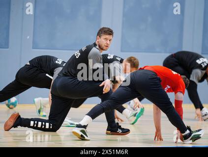 Copenhague, Danemark. 06 mai 2024. Niklas Landin lors de l'entraînement avec les hommes de Handball à Broendby, lundi 6 mai 2024. (Photo : Liselotte Sabroe/Ritzau Scanpix) crédit : Ritzau/Alamy Live News Banque D'Images