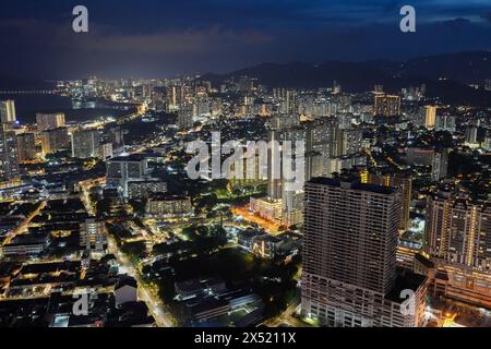 Voir la ville de Georgetown sur l'île de Penang en Malaisie Asie du Sud-est Banque D'Images