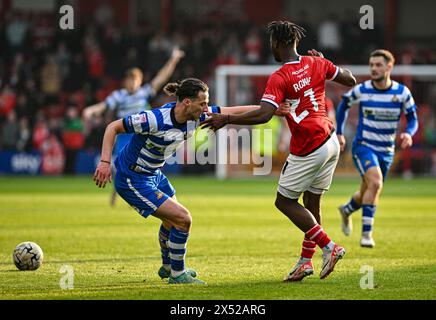 Gresty Road, Crewe, Cheshire, Royaume-Uni. 6 mai 2024. EFL League Two Play Off Football, First Leg, Crewe Alexandra versus Doncaster Rovers ; crédit : action plus Sports/Alamy Live News Banque D'Images