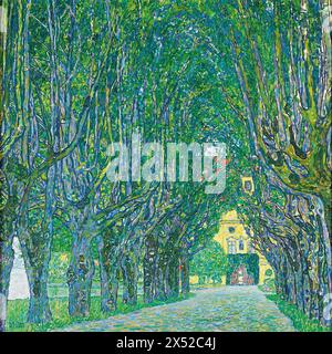 Avenue dans Schloss Kammer Park. Gustav Klimt. 1912. Banque D'Images