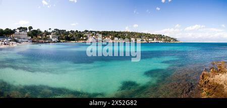 Plage de la Garoupe, Cap d'Antibes Banque D'Images
