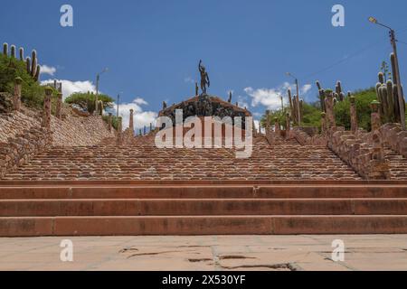 Monument aux héros de l'indépendance à Humahuaca, province de Jujuy, Argentine. Banque D'Images