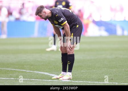 Leipzig, Allemagne. 27 avril 2024. firo : 27.04.2024, football, football, 1.Liga, 1.Bundesliga, saison 2023/2024, RB, Red Bull Leipzig - BVB, Borussia Dortmund 4:1 déception Niclas Fullkrug, BVB/dpa/Alamy Live News Banque D'Images