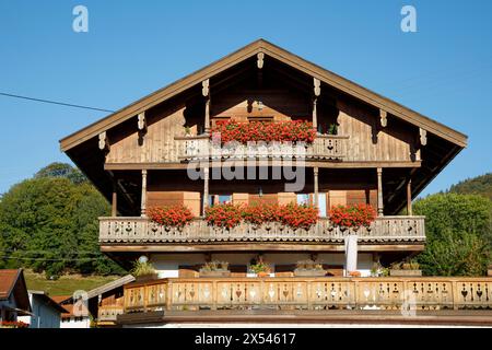 Géographie / voyage, Allemagne, Bavière, haute-Bavière, Tegernsee, maison bavaroise traditionnelle, AUTORISATION-DROITS-SUPPLÉMENTAIRES-INFO-NON-DISPONIBLE Banque D'Images