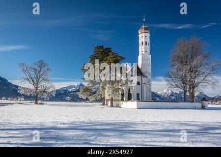 Geography / Travel, Germany, Bavaria, Schwangau, pèlerinage Church réunissent Coloman, Schwangau, Allgaeu, ADDITIONAL-RIGHTS-LEARANCE-INFO-NOT-AVAILABLE Banque D'Images