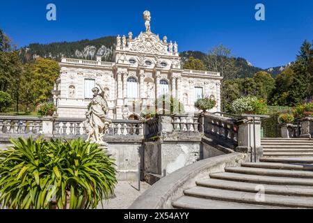 Géographie / voyage, Allemagne, Bavière, Ettal, Château de Linderhof, ETTAL, BAVIÈRE, AUTORISATION-DROITS-SUPPLÉMENTAIRES-INFO-NON-DISPONIBLE Banque D'Images