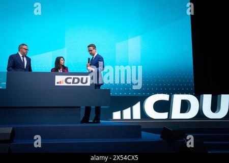 36. Bundesparteitag der CDU Deutschland 2024 Berlin Berlin Deutschland *** 36 Conférence fédérale du Parti de la CDU Allemagne 2024 Berlin Allemagne Banque D'Images