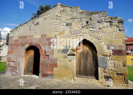 Église San Giovanni de Barumini, Sardaigne, Italie Banque D'Images