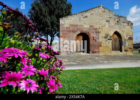 Église San Giovanni de Barumini, Sardaigne, Italie Banque D'Images