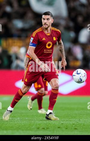 Rome, Italie. 05 mai 2024. Lorenzo Pellegrini de l'AS Roma lors du match de Serie A TIM entre L'AS Roma et la Juventus FC au Stadio Olimpico le 5 mai 2024 à Rome, Italie. Crédit : Giuseppe Maffia/Alamy Live News Banque D'Images