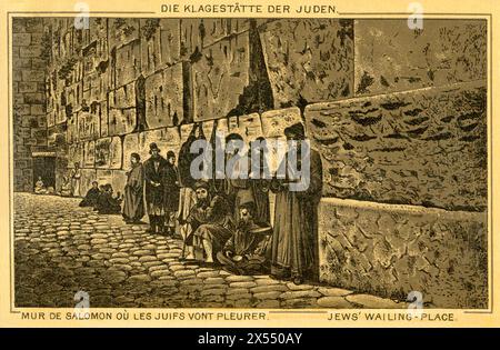 Géographie / voyage, Asie, Asie occidentale, Israël, Jérusalem, vieille ville de Jérusalem, maison d'édition inconnue, le DROIT D'AUTEUR DE L'ARTISTE N'A PAS À ÊTRE EFFACÉ Banque D'Images