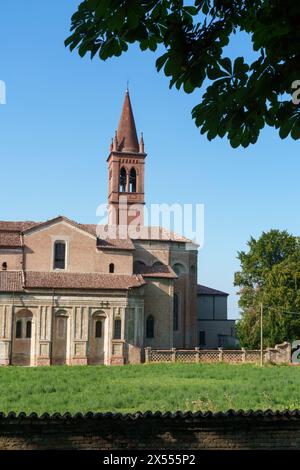 Église et couvent d'Annunziata à Cortemaggiore, dans la province de Piacenza, Emilie-Romagne, Italie Banque D'Images