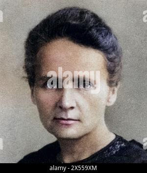 Curie, Marie, (eig. Marya Sklodowska), 7.11.1867 - 4,7.1934, chimiste polonaise, PORTRAIT, 1913, AUTORISATION-DROITS-SUPPLÉMENTAIRE-INFO-NON-DISPONIBLE Banque D'Images