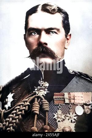 Kitchener, Horatio Lord, 24.6.1850 - 5,6.1916, maréchal britannique, DROITS-SUPPLÉMENTAIRES-AUTORISATION-INFO-NON-DISPONIBLE Banque D'Images