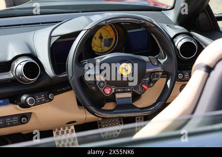 Ferrari Superfast 812 intérieur Banque D'Images