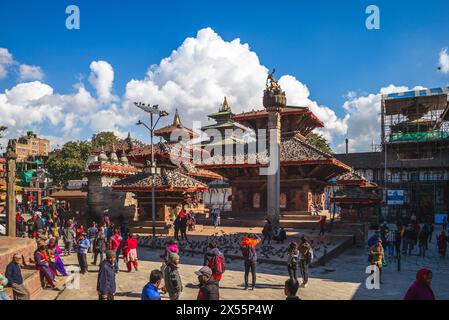 5 janvier 2020 : place Durbar de Katmandou, devant l'ancien palais royal de l'ancien Royaume de Katmandou à katmandou, népal. C'est UNESCO World HE Banque D'Images