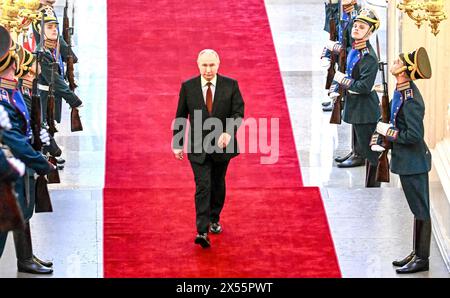 Événements célébrant la réintégration de Vladimir Poutine à la présidence russe le 7 mai 2024. (Photo : Bureau du Président russe) Banque D'Images