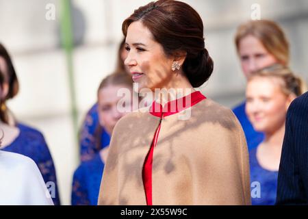 Le roi Frederik X et la reine Marie, ainsi que le couple royal suédois et le couple prince héritier, participent à une visite au Musée nordique de Stockholm, le mardi 7 mai 2024. Au Musée nordique, le couple royal participe à une visite de l'exposition 'Nordbo', qui raconte les gens et la vie dans les pays nordiques au cours des 500 dernières années. Le couple royal plante par la suite un pommier de Graasten. Lundi et mardi, le couple royal danois effectuera sa première visite d’État en Suède. Lors de la visite d’Etat, le couple royal rencontrera entre autres des astronomes danois et suédois Banque D'Images