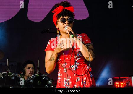 Hollie Cook se produit au Release Athens Festival à Plateia Nerou / Grèce, juin 2019 Banque D'Images