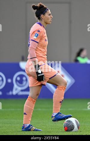 Le gardien de but féminin ACF Fiorentina Rachele Baldi lors de l'ACF Fiorentina vs Juventus FC, match de football italien Serie A Women à Bagno a Ripoli (Fi), Italie, le 06 mai 2024 Banque D'Images