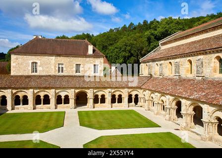 Abbaye Royale de Notre Dame de Fontenay, l'abbaye cistercienne de Fontenay, Montbard, Côte d'Or, Bourgogne, Bourgogne, France, Europe Banque D'Images