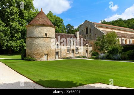 Abbaye Royale de Notre Dame de Fontenay, l'abbaye cistercienne de Fontenay, Montbard, Côte d'Or, Bourgogne, Bourgogne, France, Europe Banque D'Images