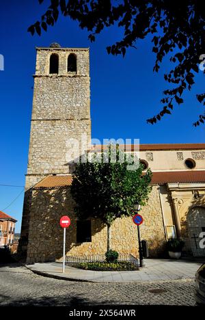 Église San Agustin à San Agustin de Guadalix, Madrid, Espagne Banque D'Images