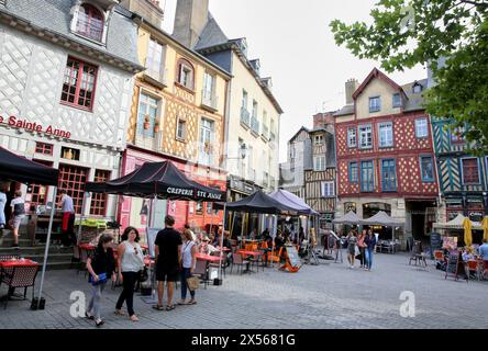 Place Sainte Anne carré, Rennes, Bretagne, Bretagne, France Banque D'Images