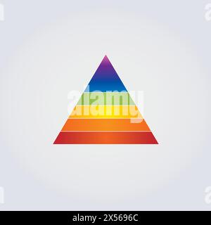 Diagramme icônes de diagramme illustrations abstraites roue, pyramide, cercle, cycle, flèche, Eléments d'orientation pour la conception de logo Illustration de Vecteur