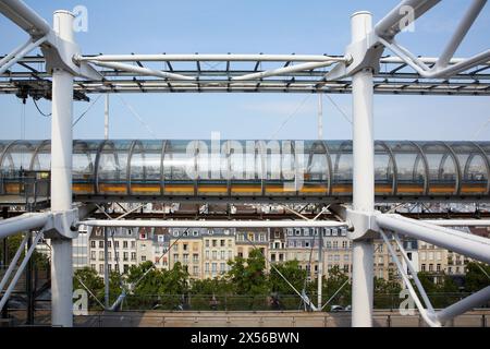 Place George Pompidou Square Paris. France. Banque D'Images