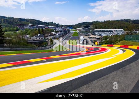 Stavelot, Belgique. 07 mai 2024. Illustration, piste, ambiance lors des 6 heures de Spa-Francorchamps TotalEnergies 2024, 3ème manche du Championnat du monde d'Endurance FIA 2024, du 8 au 11 mai 2024 sur le circuit de Spa-Francorchamps à Stavelot, Belgique - photo Julien Delfosse/DPPI crédit : DPPI Media/Alamy Live News Banque D'Images