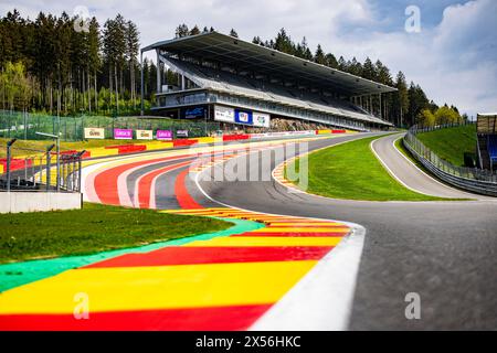 Stavelot, Belgique. 07 mai 2024. Illustration, piste, ambiance lors des 6 heures de Spa-Francorchamps TotalEnergies 2024, 3ème manche du Championnat du monde d'Endurance FIA 2024, du 8 au 11 mai 2024 sur le circuit de Spa-Francorchamps à Stavelot, Belgique - photo Julien Delfosse/DPPI crédit : DPPI Media/Alamy Live News Banque D'Images