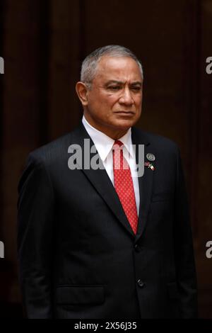 Premier ministre du Belize, Juan Antonio BriseÃ±o lors de la cérémonie de bienvenue de la visite d'Etat du Belize au Mexique, dans le Patio Honor dans le Palais National. (Crédit image : © Luis Barron/eyepix via ZUMA Press Wire) USAGE ÉDITORIAL SEULEMENT! Non destiné à UN USAGE commercial ! Banque D'Images