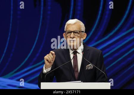 Katowice, Pologne. 07 mai 2024. Jerzy Buzek de Pologne vu lors du XVIe Congrès économique européen au Centre international des congrès de Katowice (Pologne). (Photo de Grzegorz Wajda/SOPA images/SIPA USA) crédit : SIPA USA/Alamy Live News Banque D'Images