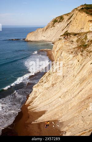 Algorri, flysch, Zumaia, Gipuzkoa, Pays Basque, Espagne Banque D'Images