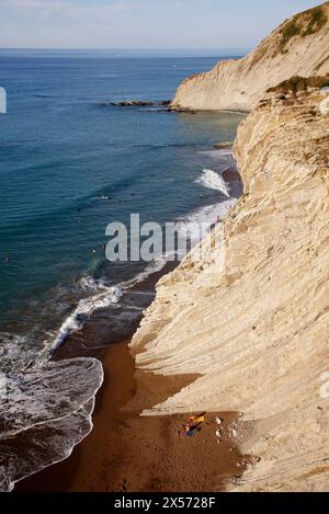 Algorri, flysch, Zumaia, Gipuzkoa, Pays Basque, Espagne Banque D'Images