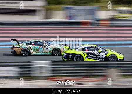 PORSCHE CARRERA CUP FRANCE 2024 circuit Paul Ricard, Castellet, FRANCE, 03/05/2024 Florent 'MrCrash' B. Banque D'Images