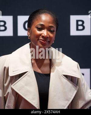 Adelayo Adedayo pose sur le tapis rouge avant l'événement Press Line avant la projection de la saison 2 de 'The Responder' à FACT Picture House Liverpool Banque D'Images