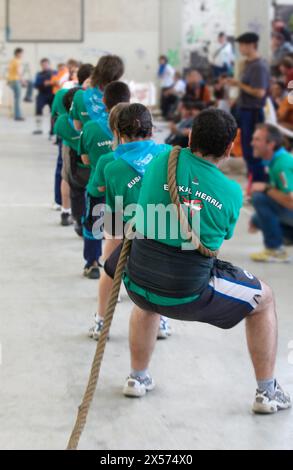 Fronton de Pelote Basque, de Legazpi, Gipuzkoa, Pays Basque, Espagne Banque D'Images