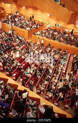 Cérémonie de remise des diplômes de l'université. Palais Euskalduna. Centre de Conférences Euskalduna. Bilbao. Pays Basque, Espagne. Banque D'Images