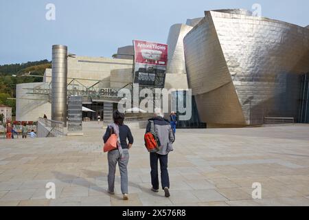 Musée Guggenheim, Bilbao, Biscaye, Pays Basque, Espagne Banque D'Images