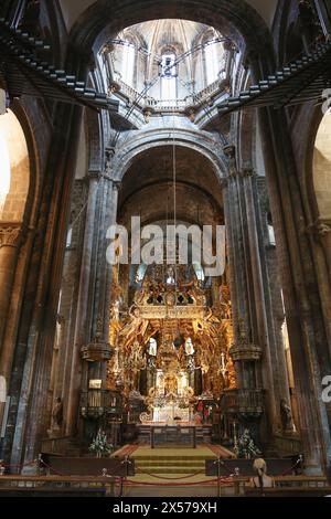 Cathédrale, Saint Jacques de Compostelle, Galice, Espagne, province. Banque D'Images