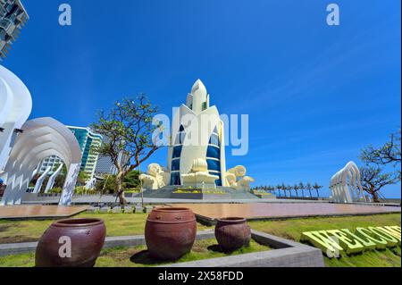 Thap Tram Huong Tower (Lotus Tower), Nha Trang, Vietnam Banque D'Images