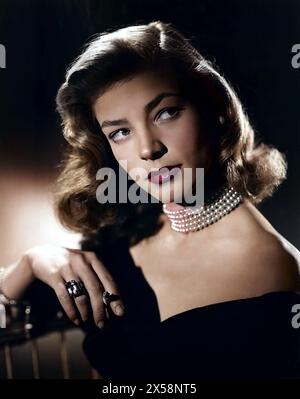 Bacall, Lauren, 16.9.1924 - 12.8,2014, actrice américaine, portrait, ANNÉES 1950, ANNÉES 50, AUTORISATION-DROITS-SUPPLÉMENTAIRES-INFO-NON-DISPONIBLE Banque D'Images