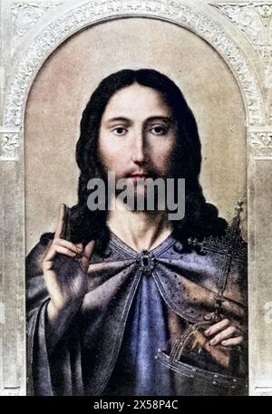 Jesus Christus, probablement 4 BC - 30 / 31 AD, prédicateur itinérant juif et fondateur d'une religion, portrait, DROIT D'AUTEUR DE L'ARTISTE N'A PAS À ÊTRE EFFACÉ Banque D'Images