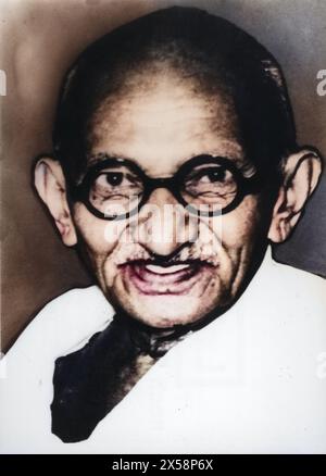 Gandhi, Mohandas Karamchand appelé Mahatma, 2.10.1869 - 30.1,1948, homme politique indien, portrait, années 1930, INFORMATIONS-AUTORISATION-DROITS-SUPPLÉMENTAIRES-NON-DISPONIBLES Banque D'Images