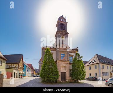 Le Heimatmuseum de la ville de Hoechstadt an der Aisch en Bavière, Allemagne Banque D'Images